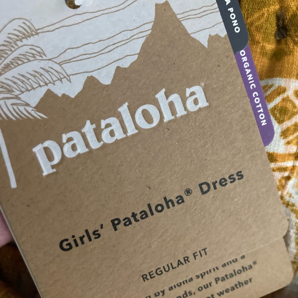 PATAGONIA Girls' Pataloha Dress Floral Tiered Sun Dress Sz 12 - Picture 7 of 7